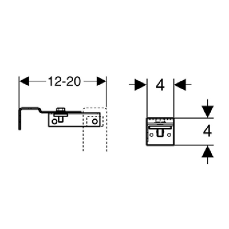 Geberit Інсталяція Duofix Delta без кнопок 458.126.00.1