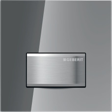 Geberit HYTOUCH SQUARE система пневматичного керування змиванням пісуара, змивна клавіша типу 50, скло димчасте дзеркальне, (116.016.SD.5)