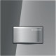Geberit HYTOUCH SQUARE система пневматичного керування змиванням пісуара, змивна клавіша типу 50, скло димчасте дзеркальне, (116.016.SD.5)