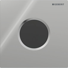 Geberit HYTOUCH ROUND Система пневматичного керування змиванням пісуара,живлення від батарей, змивна клавіша типу 10,глянцевий хром/матовий хром, (116.035.KH.1)