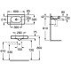ROCA Н-МЕРІДІАН умивальник 600 * 320, відвед. праве (в уп.), (A32724T000)