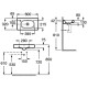 ROCA Н-МЕРІДІАН умивальник 600 * 320, відвед. ліве (у уп.), (A32724X000)