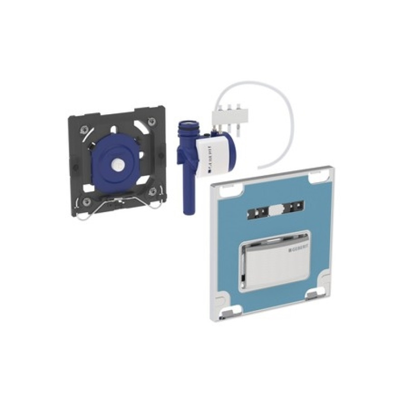 Geberit HYTOUCH SQUARE система пневматичного керування змиванням пісуара, змивна клавіша типу 50, чорний, (116.016.DW.5)