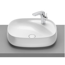 ROCA BEYOND раковина-чаша FINECERAMIC, розмір 585х450, монтується на стільницю, з отвором для змішувача, без перелива, з комплектом кріплень, (A3270B8000)