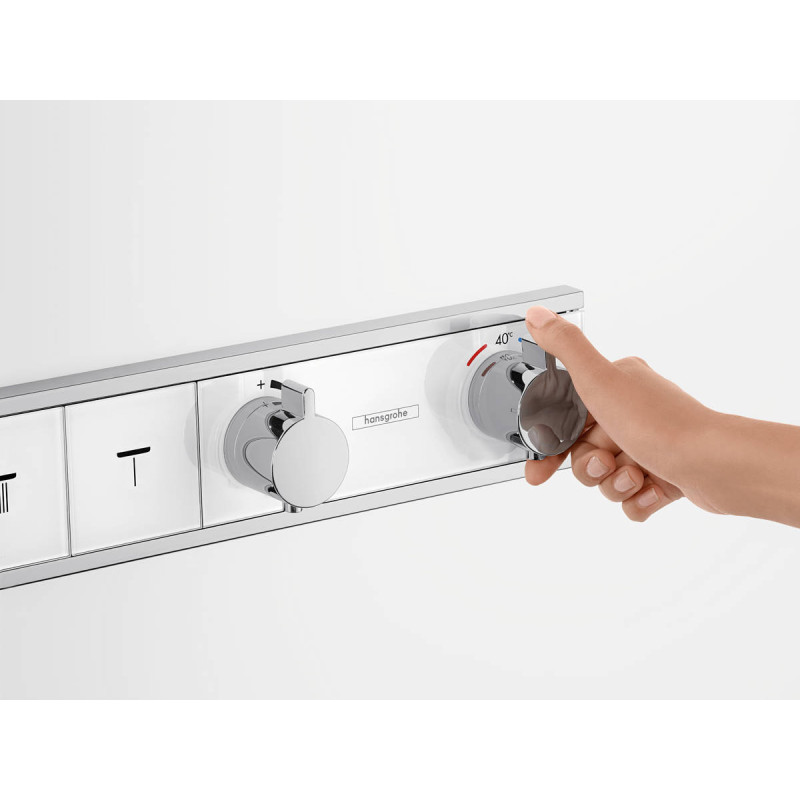 Hansgrohe RainSelect Термостат с 4 кнопками, СМ, черный/хром, (15357600)