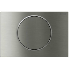 Geberit SIGMA10 ROUND змивна клавіша, для змивання/ зупинки змивання, матовий, легко чиститься/декоративне кільце поліроване, (115.758.SN.5)