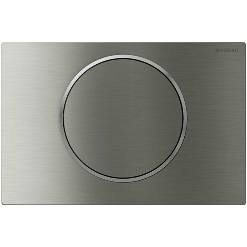 Geberit SIGMA10 ROUND змивна клавіша, для змивання/ зупинки змивання, матовий, легко чиститься/декоративне кільце поліроване, (115.758.SN.5)