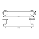 Hansgrohe Logis Тримач рушника 300мм,хром, (41713000)