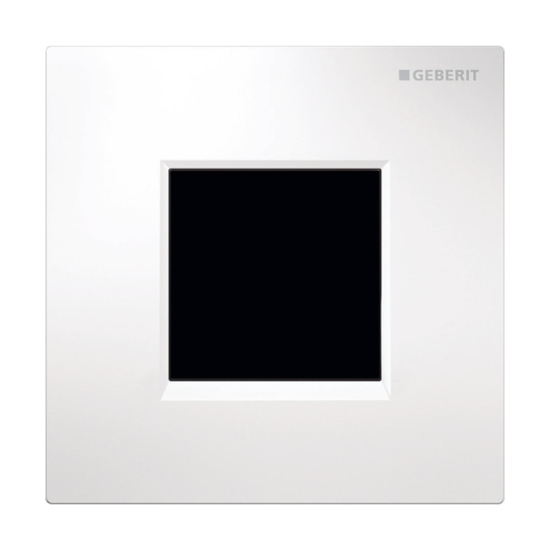 Geberit TYPE20 SQUARE система керування пісуаром з електронним запуском змивання, живлення від мережі, захисна панель типу 20, білий, (116.027.KJ.1)