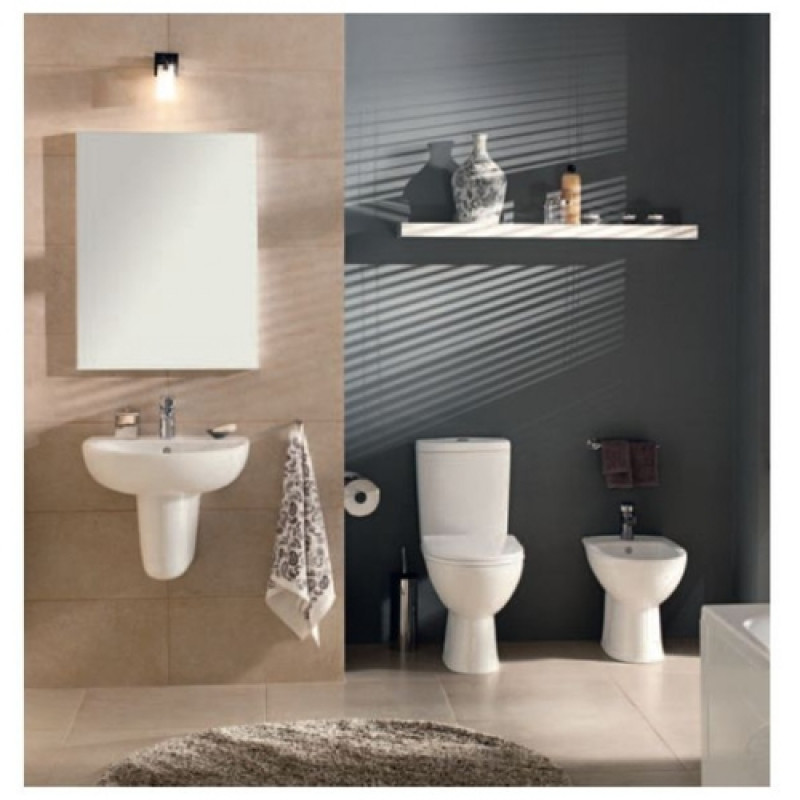 KOLO FREJA Premium чаша унітазу косий випуск з комплектом прихованого кріплення, Украина (L7320100U)