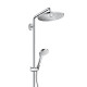 Hansgrohe Croma Select S Душова система Showerpipe 280 1jet, 9 л/хв з термостатом, версiя EcoSmart, хром, (26794000)