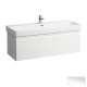 Laufen PRO S тумба 116*45*39,5см, пiд раковину, з 1м висувним ящиком, бiлий глянець, (H4835610964751)