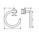 Hansgrohe Logis Кiльце для рушника, (41724000)