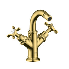 Axor Montreux Змiшувач для бiде, двовентильний, колiр покриття полiров. золото, (16520990)