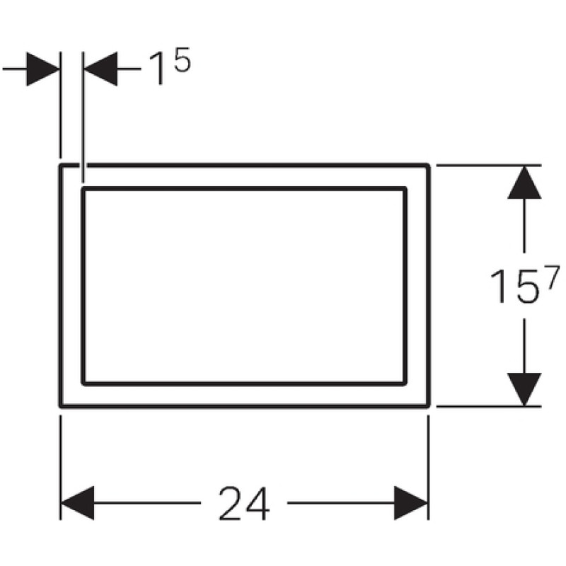 Geberit Sigma 60 змивна клавіша, хром/глянець, (115.641.21.1)