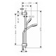Hansgrohe MySelect E 1jet EcoSmart Душовий набiр 0,65м, (26752400)