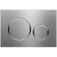 Geberit SIGMA20 ROUND змивна клавіша для подвійного змиву,з кріпленням на гвинтах,матовий, легко чиститься, декоративні кільця поліровані, (115.889.SN.1)