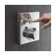 Hansgrohe ShowerSelect Термостат для одного споживача, скляний, ПМ, білий/хром, (15737400)