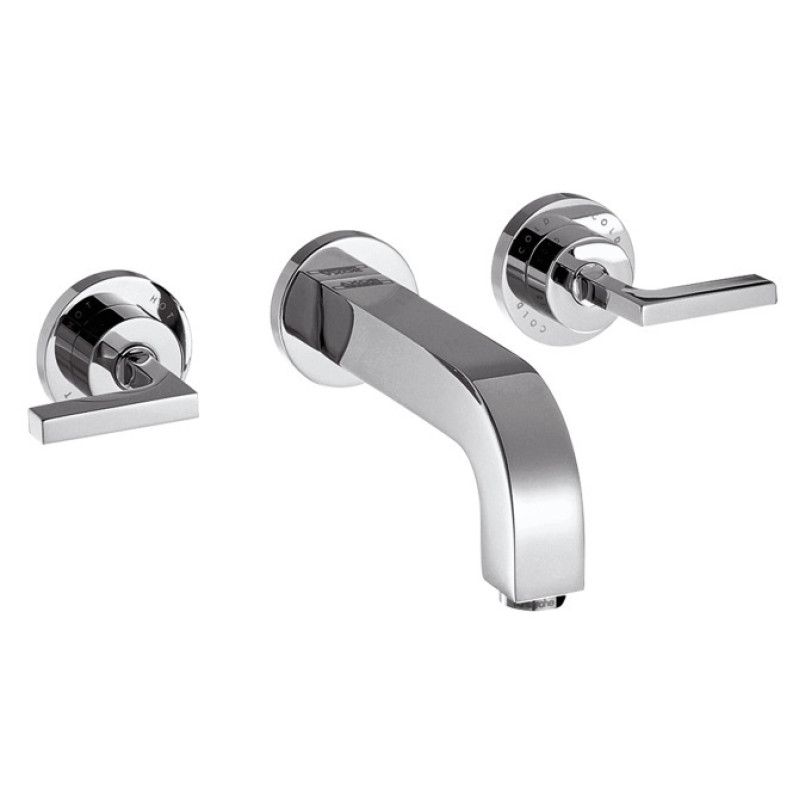 Axor Citterio Смеситель для раковины, на 3 отверстия, двухвентильный, настенный, (39147000)