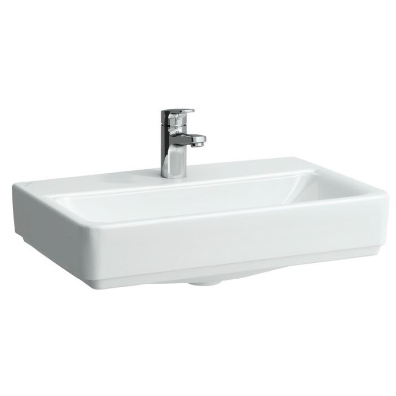 Laufen PRO S Compact умивальник 55*38см, з 1м отв. пiд змiшувач, без отв. переливу, вiдшлiфована нижня поверхня, монт. зверху, (H8179580001561)
