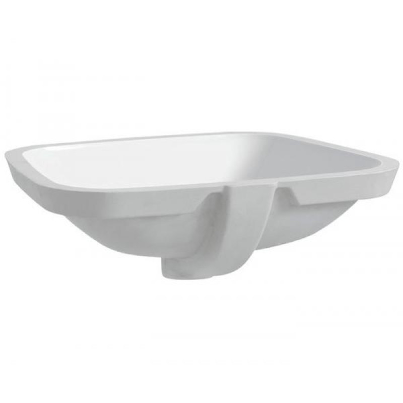 Laufen PRO умивальник 49*36см, вбуд. знизу, без отв. пiд змiшувач, з вiдшлiфованною нижньою поверхнею, з отв. переливу, (H8119614001091)