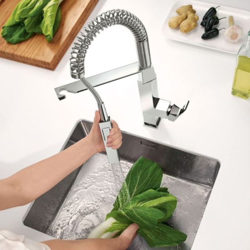 Grohe Eurocube Смеситель для кухни, однорычажный, (31395DC0)