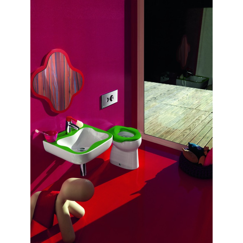 Laufen FLORAKIDS чаша унiтазу 29,5*38,5см, напольна, змив горизонтальний, випуск горизонтальний, (H8220360000271)