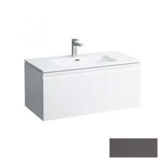 Laufen PRO S тумба 100*50см, з раковиною, з 1м отв. пiд змiшувач посерединi, з висувним ящичком, колiр сiрий графiт, (H8609654801041)