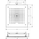 Hansgrohe Raindance E Верхній душ 400 x 400 mm Air 1jet, хром, (26252000)