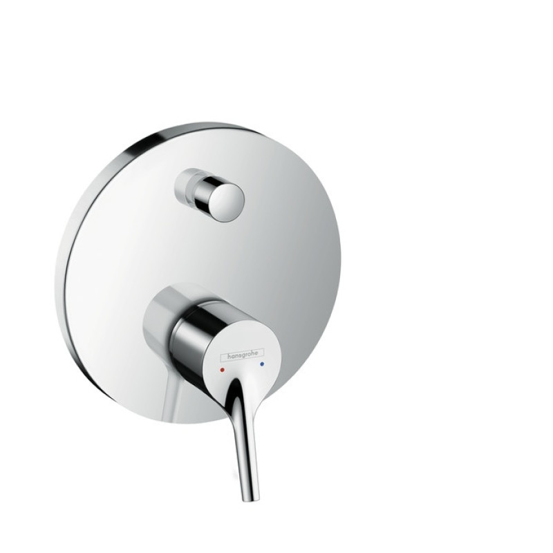 Hansgrohe Talis S Змішувач для ванни, одноважiльний, ПМ, з вбудованою захисною комбинацією, хром, (72406000)