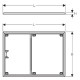 Geberit Монтажна рама для поверхні для душової зони Setaplano, більше 100 см, для 6 ніжок, 90х120 см, (154.473.00.1)