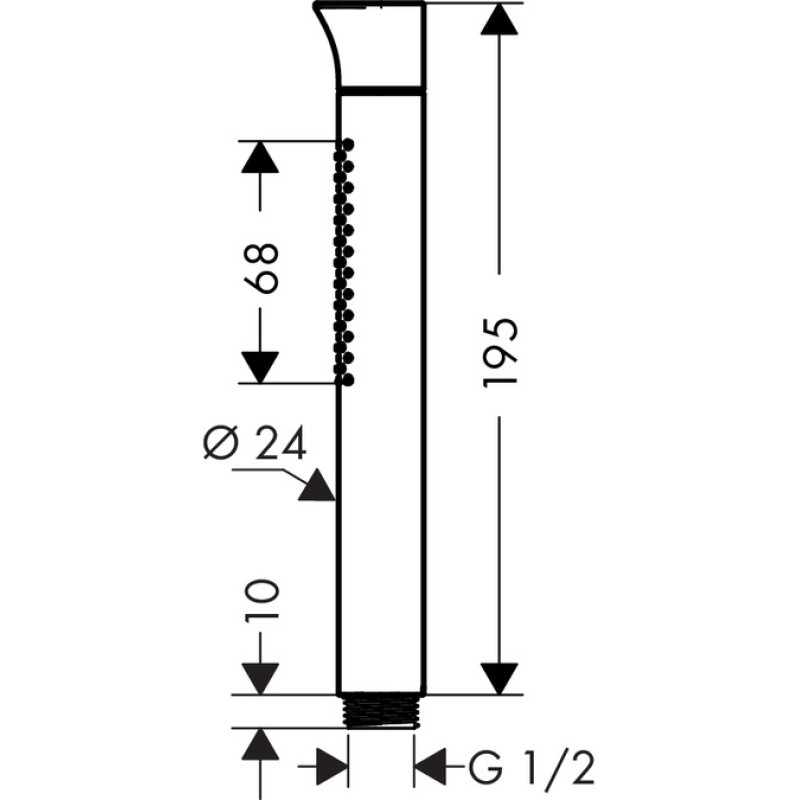 Axor Starck Ручний душ, шліф. нікель, (28532820)