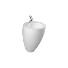 Laufen ALESSI ONE умивальник 52*53см, з iнтегр. п`єдесталом, пристiнний, без отв. пiд змiшувач, без отв. переливу, з покр.LCC, (H8119714001091)