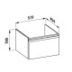 Laufen PRO S тумба 570*450*390мм, для раковини H810963, з висувним ящ., з внутр. висувн.ящ., бiлий матовий, (H4833720964631)