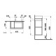 Laufen PRO S тумба 48*58*27,5см, для раковини H815955, 1 дверцята, 1скл.пол., дв. петлi лiворуч,полички праворуч, бiлий глянець, (H4830010954751)