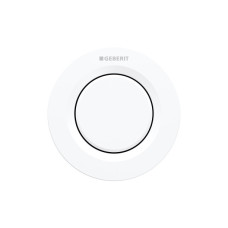 Geberit TYPE01 ROUND механізм дистанційного змиву, пневматичний, для одинарного змиву, клавіша прихованого монтажу (Sigma 8 см), альпійський білий, (116.041.11.1)
