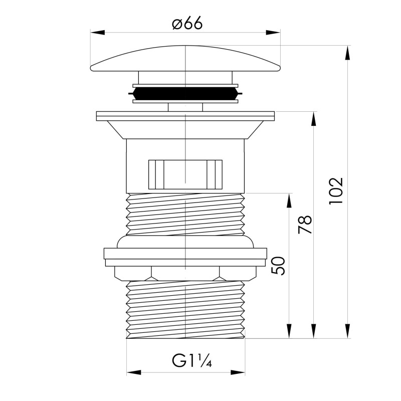 IMPRESE PODZIMA ZRALA клапан донний Pop-up, (ZMK02170850)