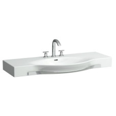 Laufen PALACE умивальник 1200*510мм, с 3мя отв. під змішувач, з тримачем рушника, монт. зверху, (H8127040001081)