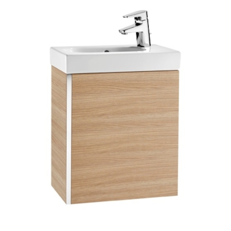 ROCA MINI тумба 450*250*575мм, з умивальником, колiр дуб, (A855873155)