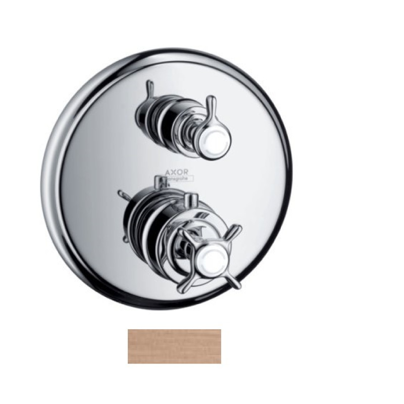 Axor Montreux Термостат для ванни с запірним/перемикаючим вентилем, кол. шліф. червоне золото, (16820310)