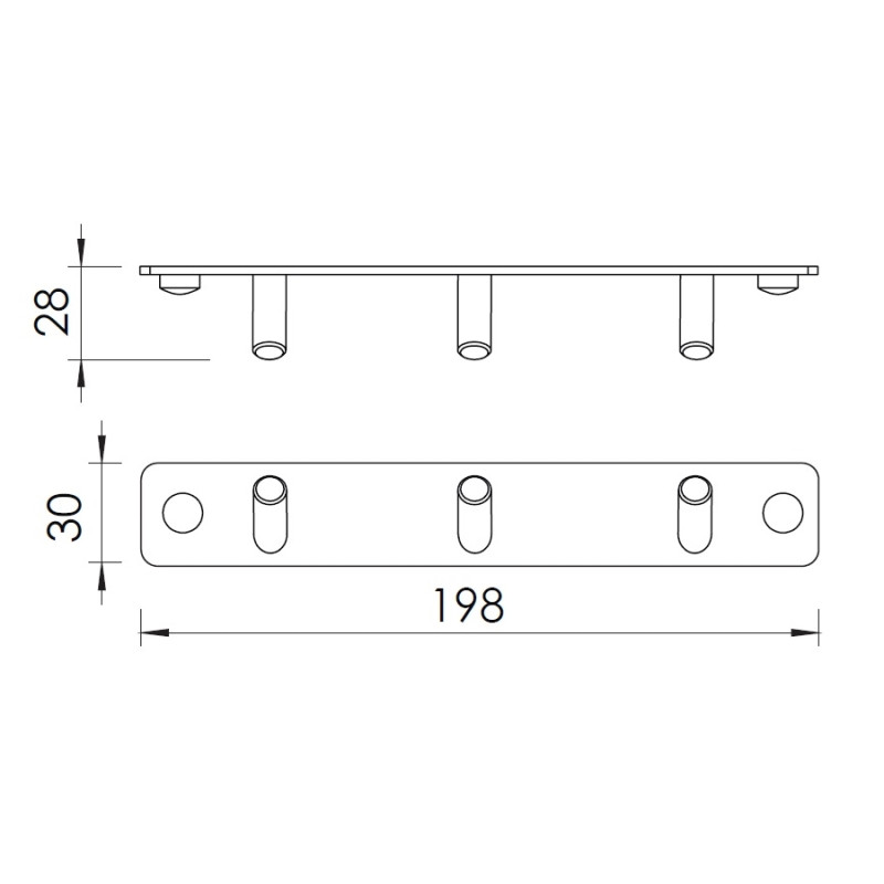IMPRESE Гачок (3 шт) під кутом, (100111)