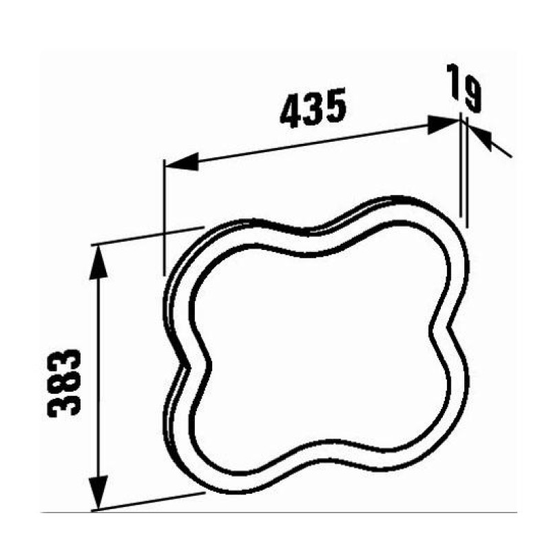 Laufen FLORAKIDS Дзеркало 380*435*20мм, (H4616010034691)