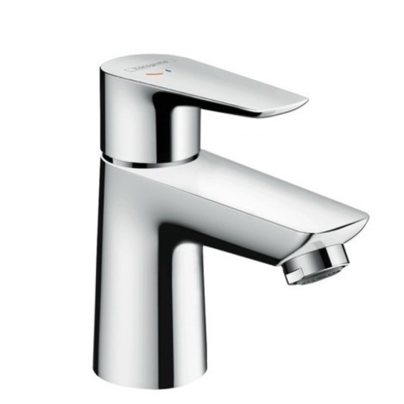 Hansgrohe Talis E Змішувач для раковини 80, одноважільний, CoolStart, зі зливним гарнітуром, хром, (71703000)