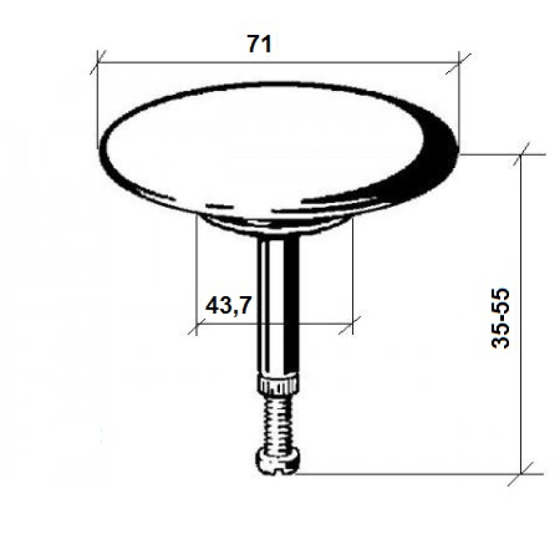 Hansgrohe Донний клапан з / ч, (96153000)