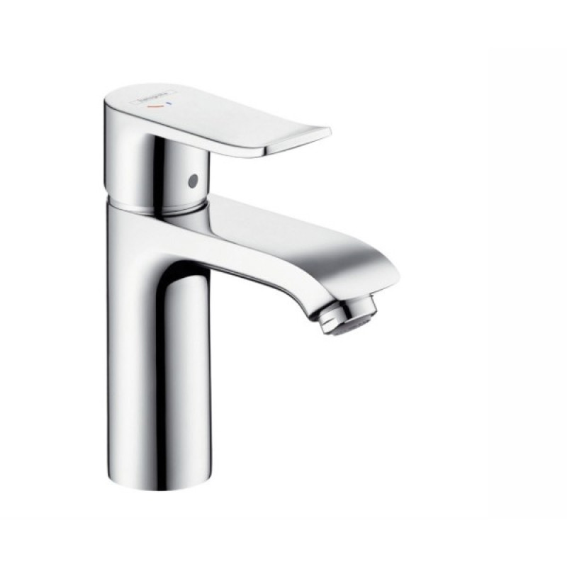 Hansgrohe Metris Змішувач для маленьк. раковини 100, одноважільний без зливного гарнитура, хром, (31186000)