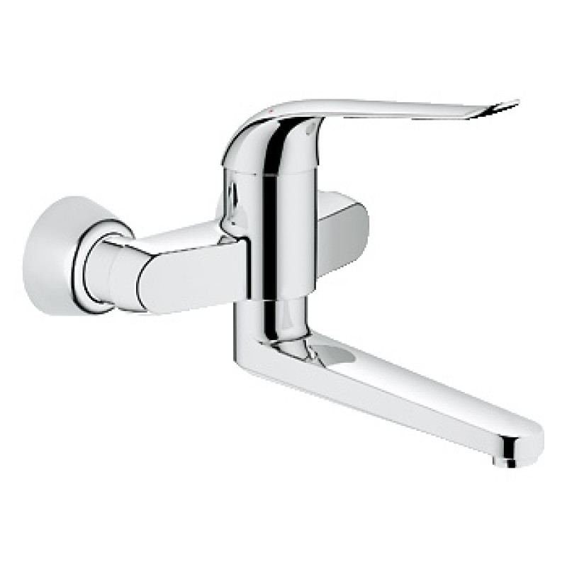 Grohe Euroeco Special Смеситель однорычажный для раковины DN 15, настенный монтаж, хром, (32773000)