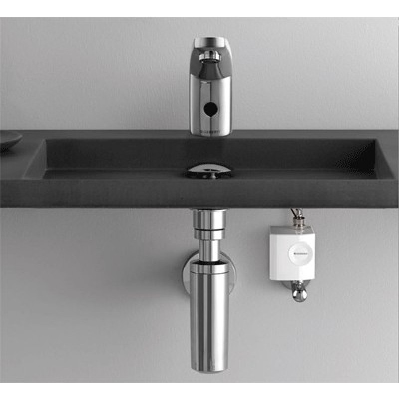 Geberit HyTronic185 ИК Змiшувач безконтактний для умивальника, без регулювання температури води, батарея 6В, (116.235.21.1)