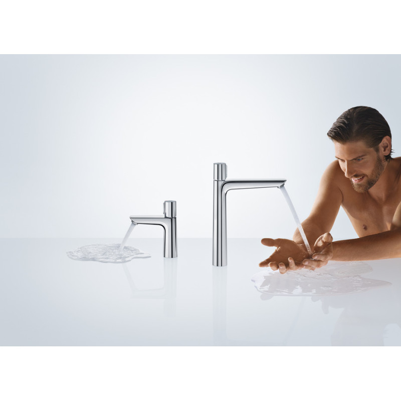 Hansgrohe Talis Select E Змішувач для раковини 240, одноважільний, без зливного гарнитура, хром, (71753000)