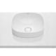 ROCA INSPIRA раковина 370*370мм, Soft, напiввбудована зверху, з керамiчною декоративною кришкою донного клпанау, (A32750R000)