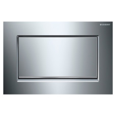 Geberit SIGMA10 SQUARE змивна клавішадля змивання / зупинки змивання, з кріпленням на гвинтах, глянцевий хром /хромований, матовий, (115.893.KY.1)